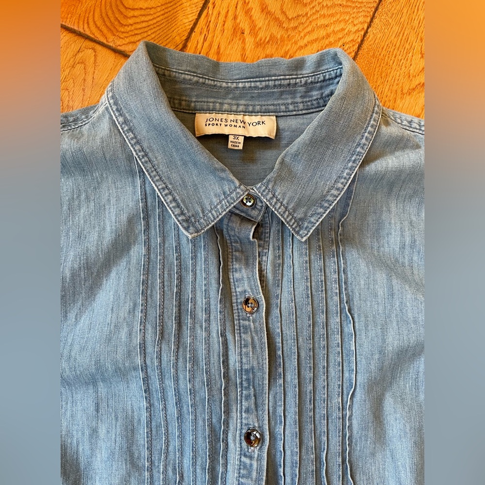 Jones New York Sport Woman button shirt 3X - Picture 9 of 10